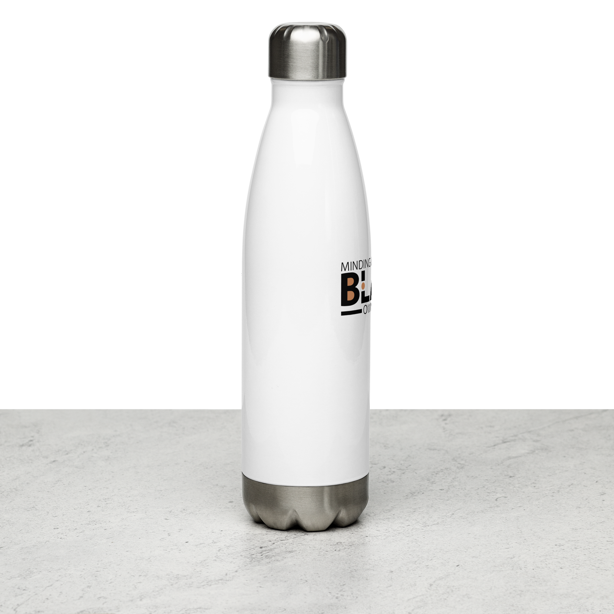 Minding My Black Owned Business  Stainless Steel Water Bottle
