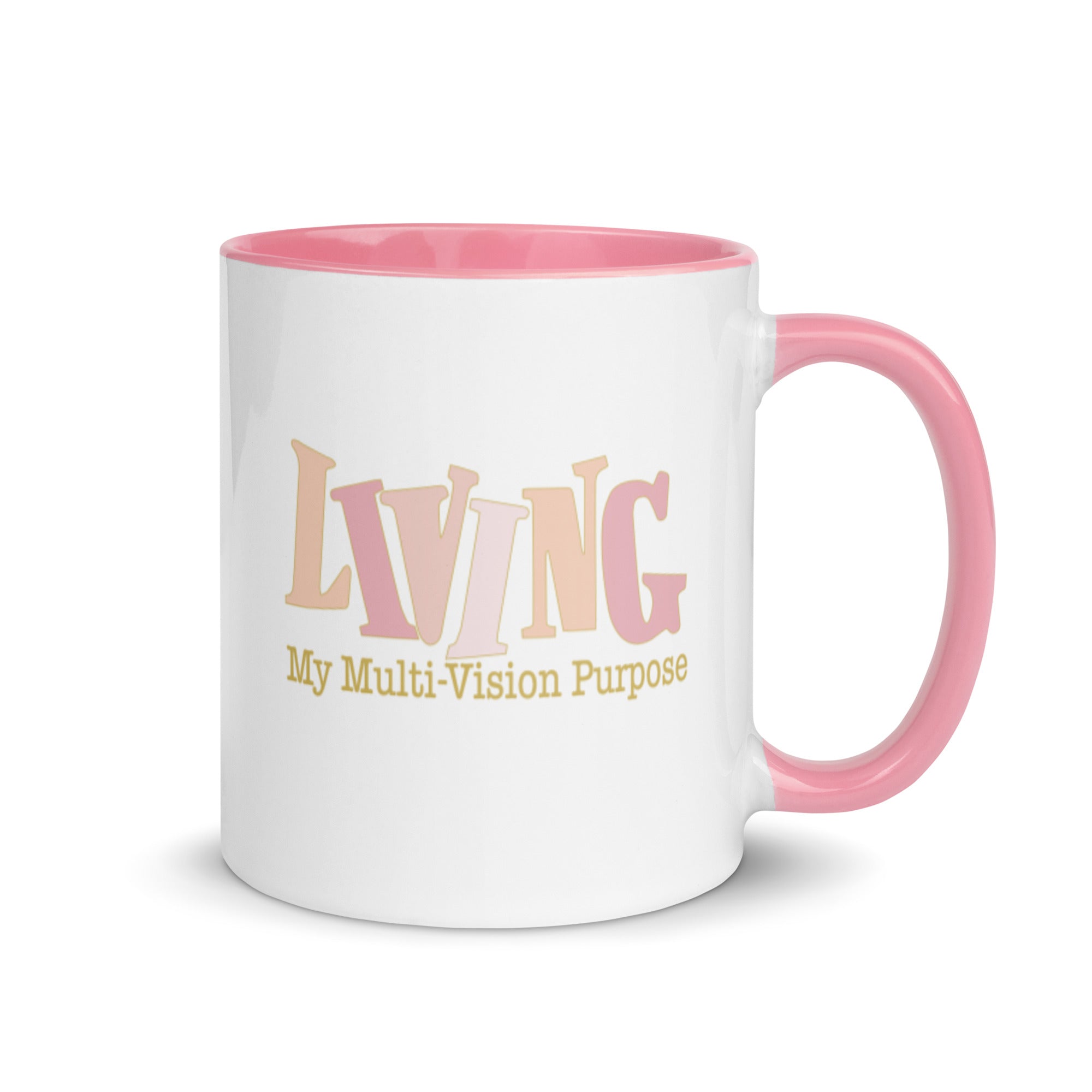 Living My Multi-Vision Purpose Mug With Color Inside
